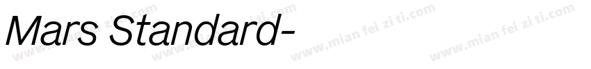 Mars Standard字体转换